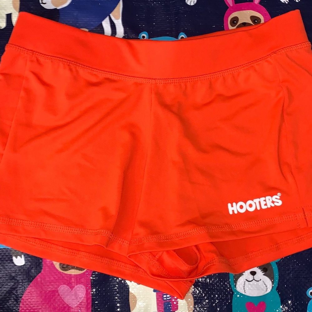 Hooters orange shorts uniform small